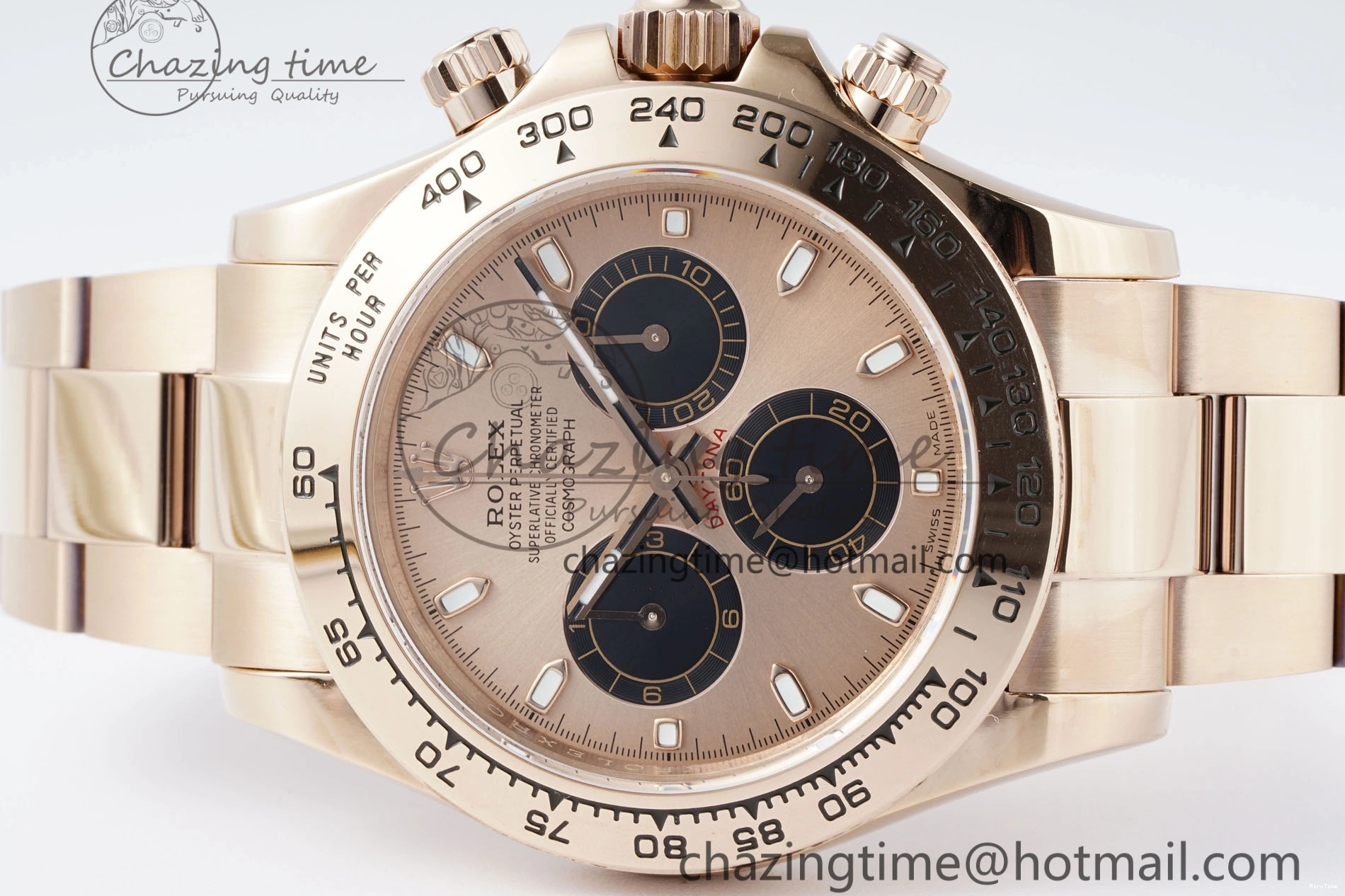 MiroTime 0309 Sporty Daytona 116505 QF 1:1 Best Edition RG Dial on RG Bracelet SA4130 V 1755